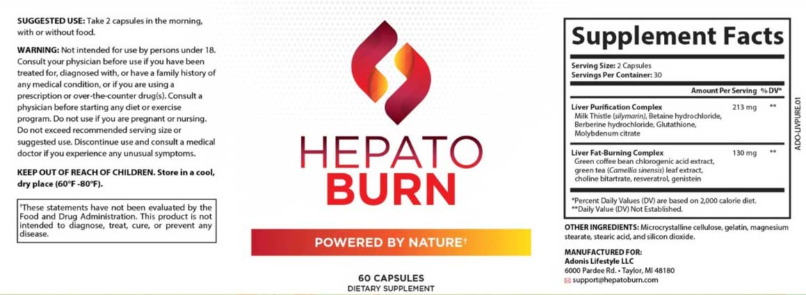 hepatoburn-supplement-facts